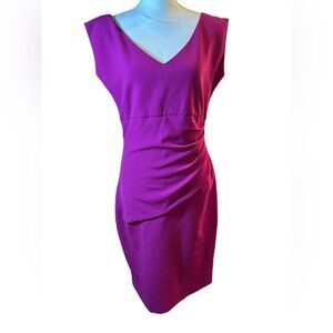 Diane Von Furstenberg Fuchsia Mini Bevin  Dress